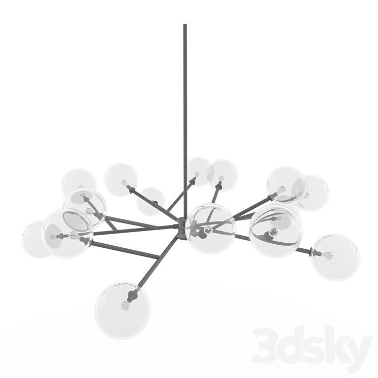 Pendant lamp Orion 15 Light Pendant Pendant light 3D model