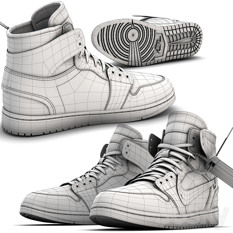 Nike sneakers 3d model online