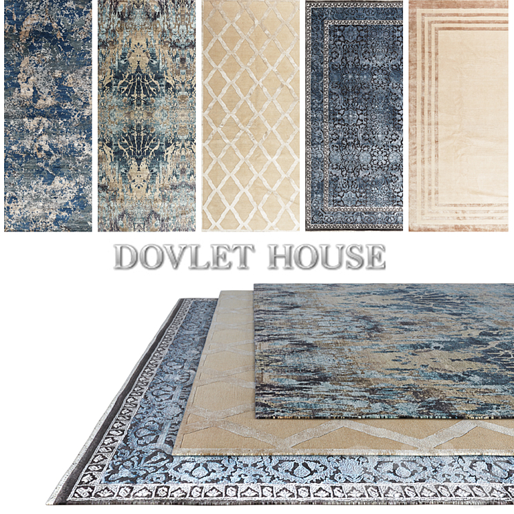 Carpets DOVLET HOUSE 5 pieces (part 409) Carpets 3D model