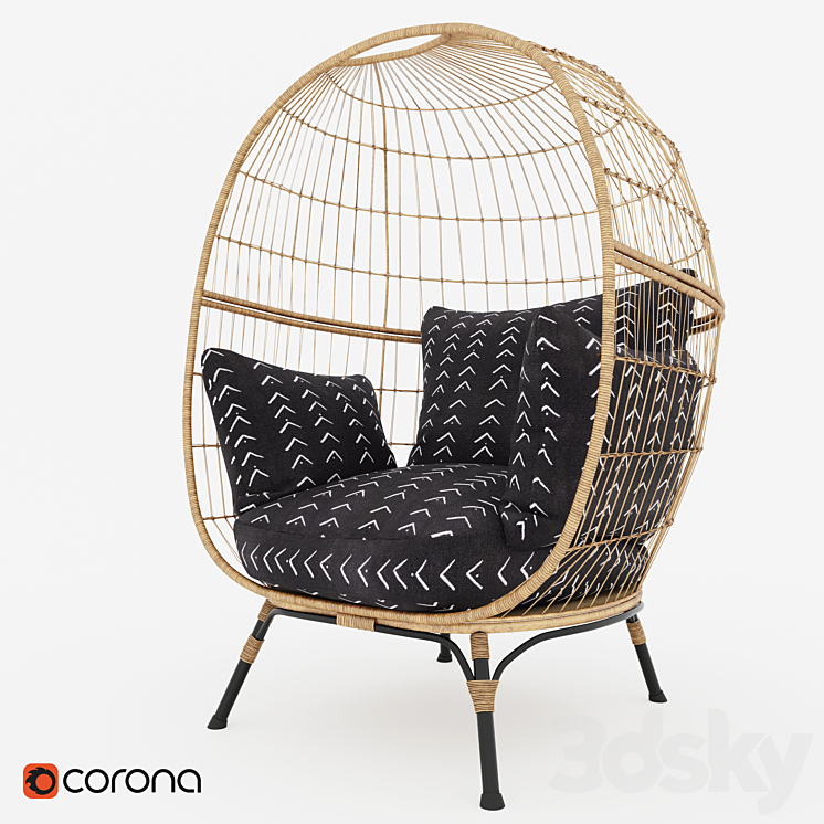 Southport vee stripe hotsell patio egg chair