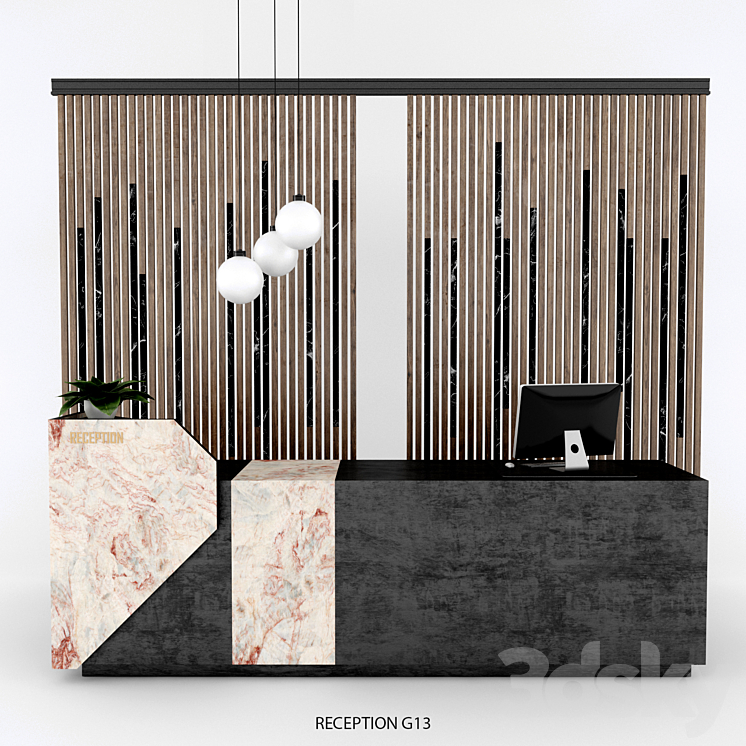 Reception G13 Office furniture 3D model