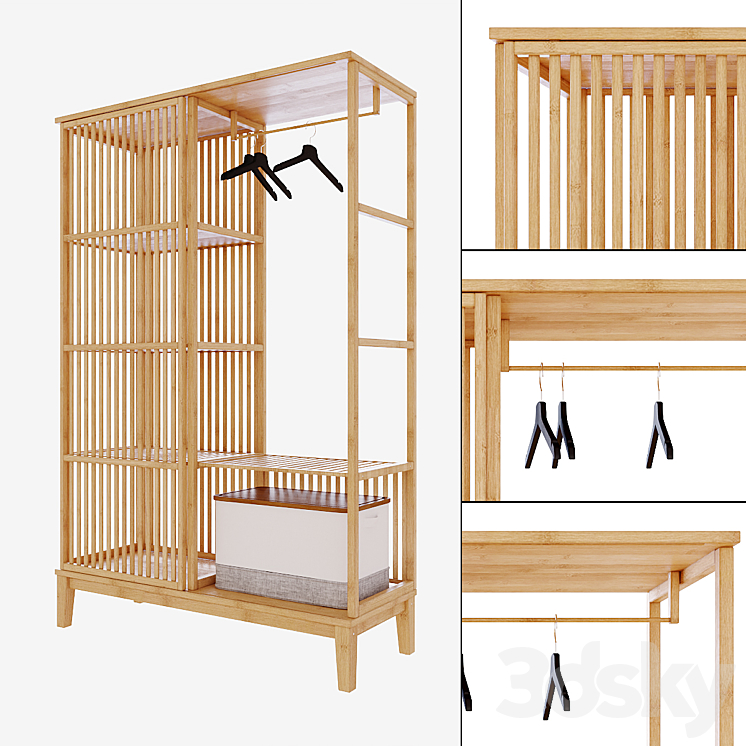 IKEA nordkisa Wardrobe & Display 3D model