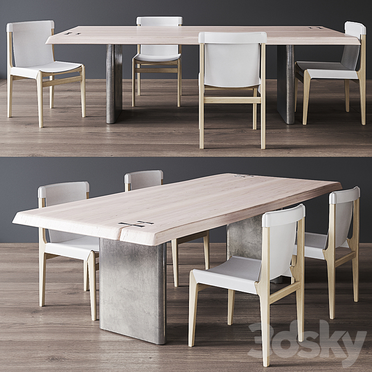 Cb2 live top edge dining table