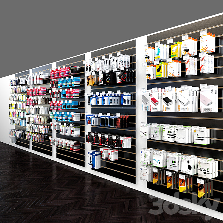 Shop of accessories for mobile phones_3 - Shop - 3D model