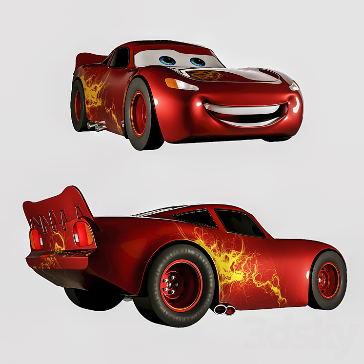 Lightning McQueen Lightning McQueen Transport 3D model
