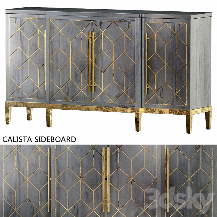 Calista sideboard Sideboard Chest of drawer 3D model