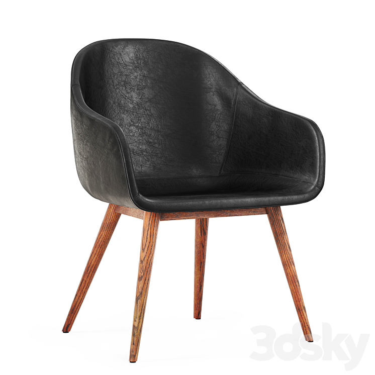 CB2 Venice Studio Black Task Office Chair Chair 3D model