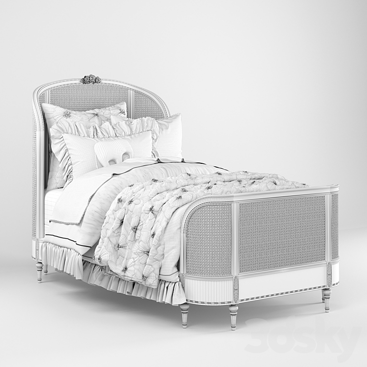 Restoration hardware cane shop bed