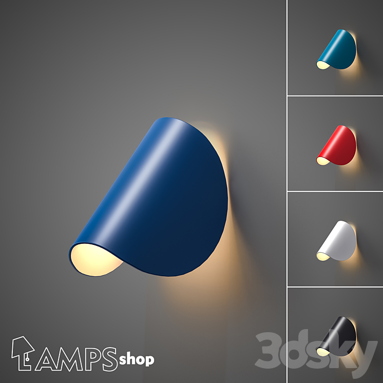 B4085 Sconce Ductile Disk - Wall light - 3D model