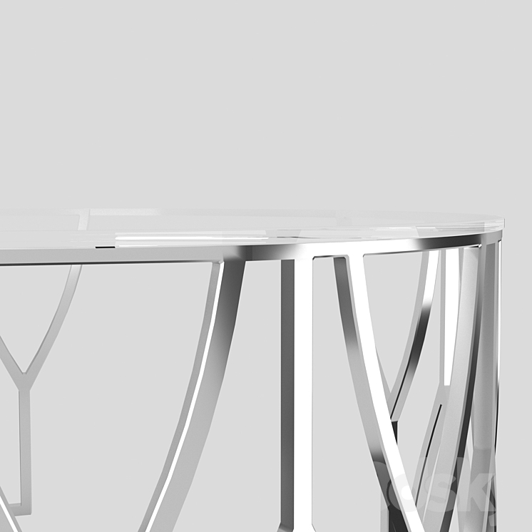 Coffee table Garda Decor 13RXCT3104SILVER Table 3D model