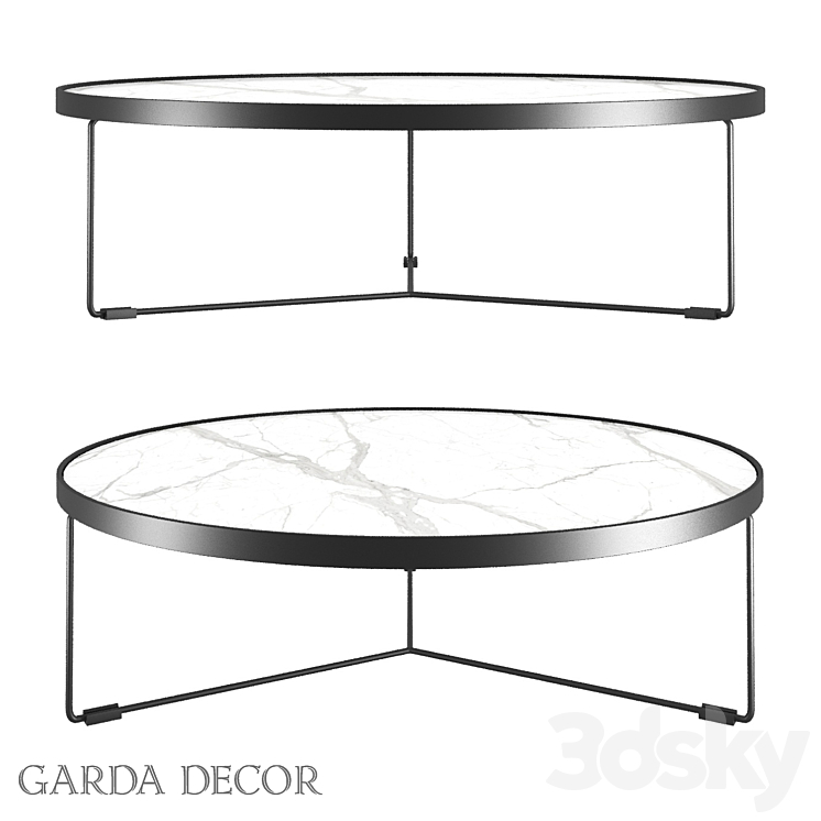 Coffee table Garda Decor 33FSCT275BL Table 3D model