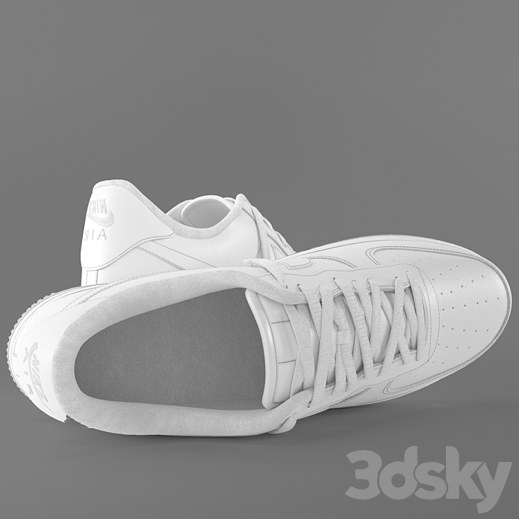 Nike air force outlet 1 3d model