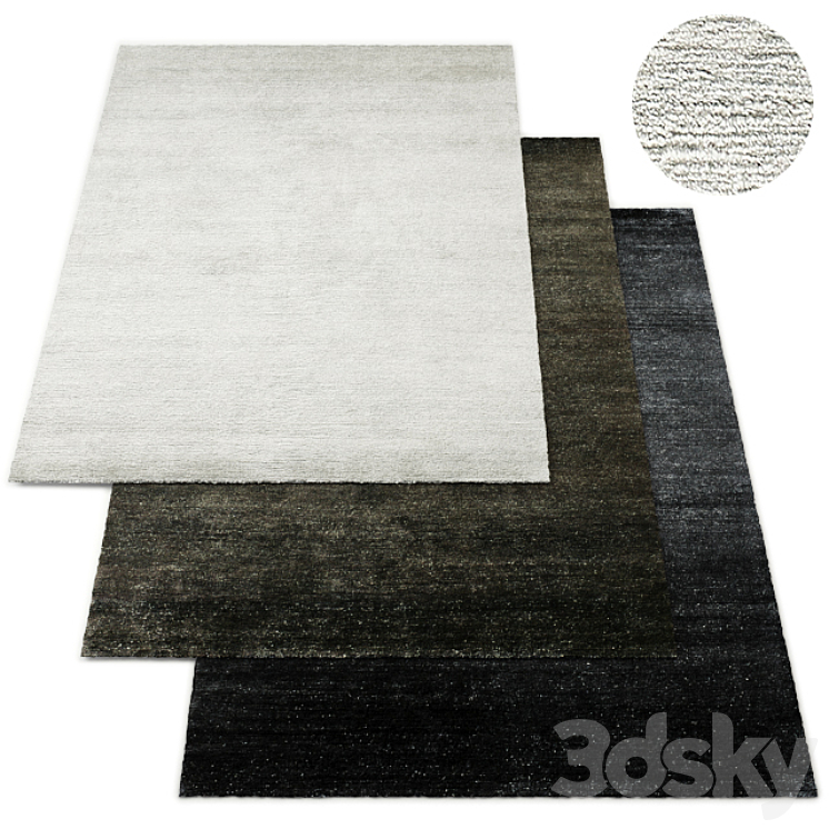 Khatan HandKnotted Mongolian Cashmere Rug RH Collection Carpets 3D model