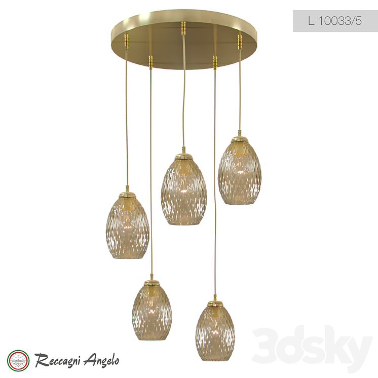 Reccagni Angelo L 10033/1 - Pendant light - 3D model