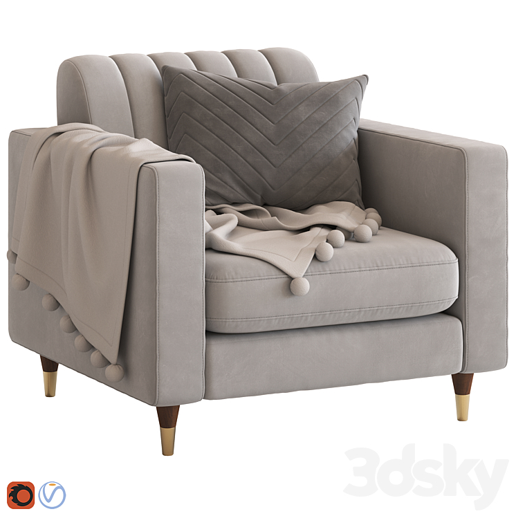 Cult Furniture Belgravia Armchair Arm chair 3D model