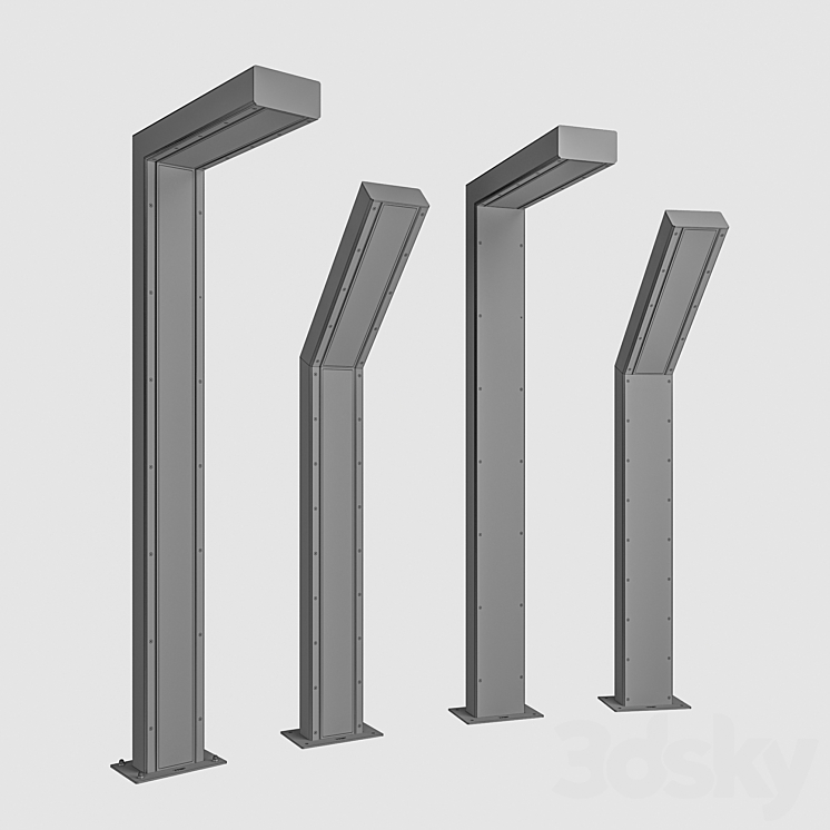 LED Park Light TRIF Street lighting 3D model