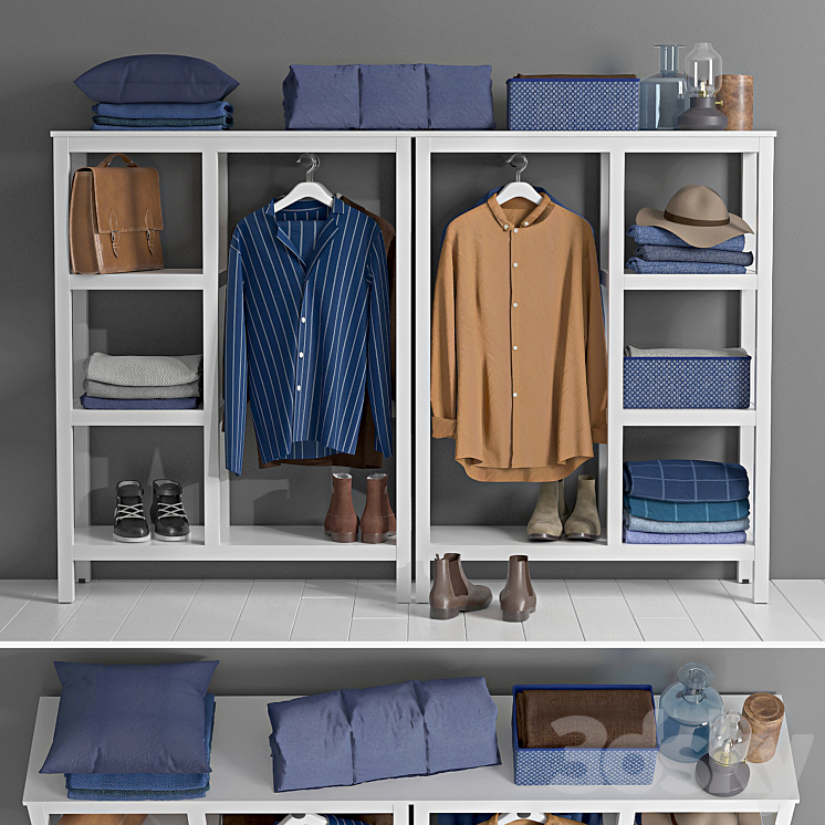 IKEA Hemnes Clothes 3D model