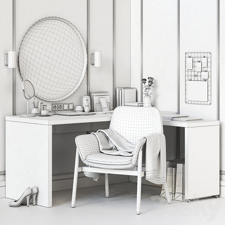 Grey dressing table chair ikea sales