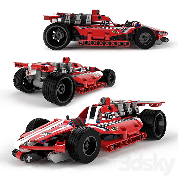 Red lego discount technic car