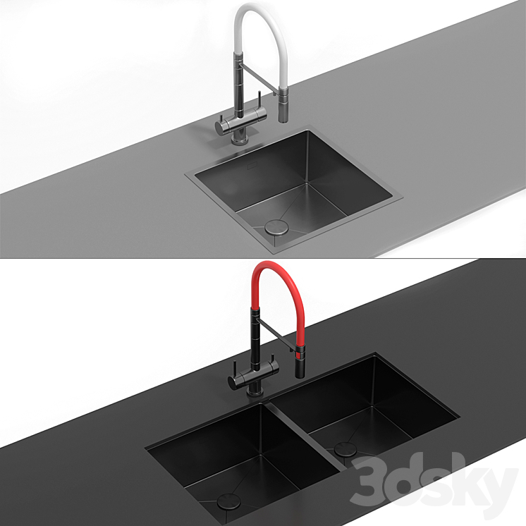 Omoikiri TAKI Omoikiri Kanto - Sink - 3D model