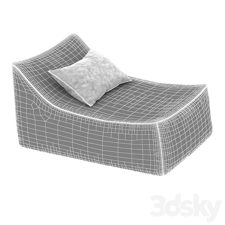 Restoration Hardware LOUNGE CHAIR Arm chair 3D model