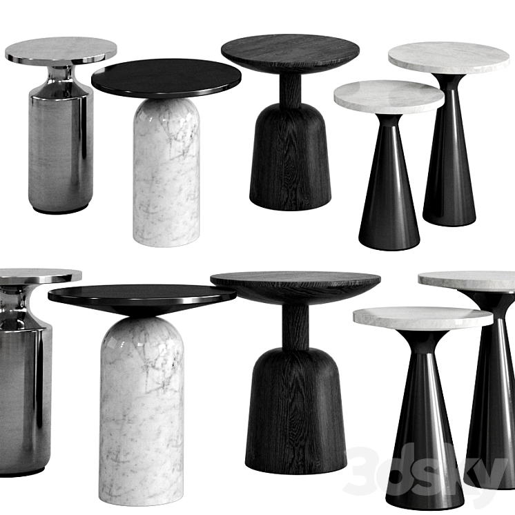 CB2 Side Tables Table 3D model