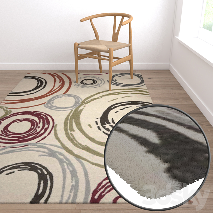 Carpets Set 409 Carpets 3D model