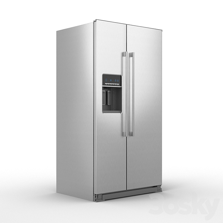 Ikea Nutid SidebySide Refrigerator Kitchen appliance 3D model