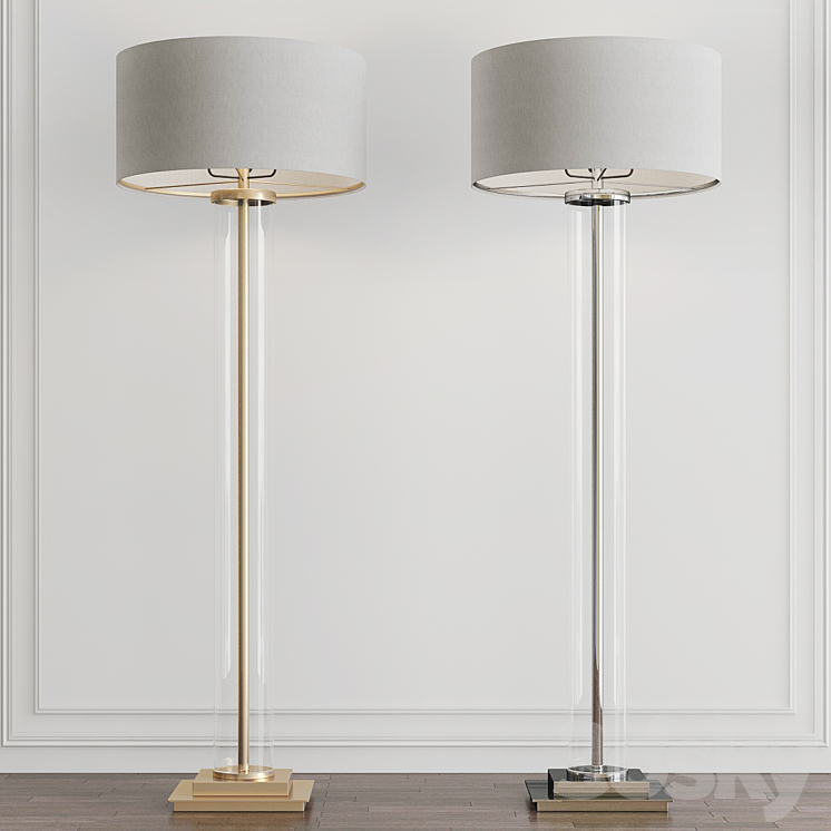 Tall Cylinder Floor Lamp by Uttermost Floor lamp 3D model