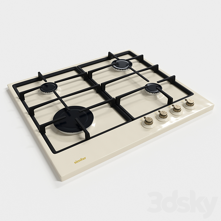 Cooktop Simfer H60V41O517 - Kitchen appliance - 3D model