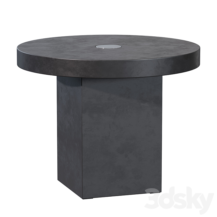 CB2 / Boom Cement Side Table Table 3D model