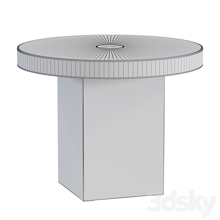 CB2 / Boom Cement Side Table Table 3D model