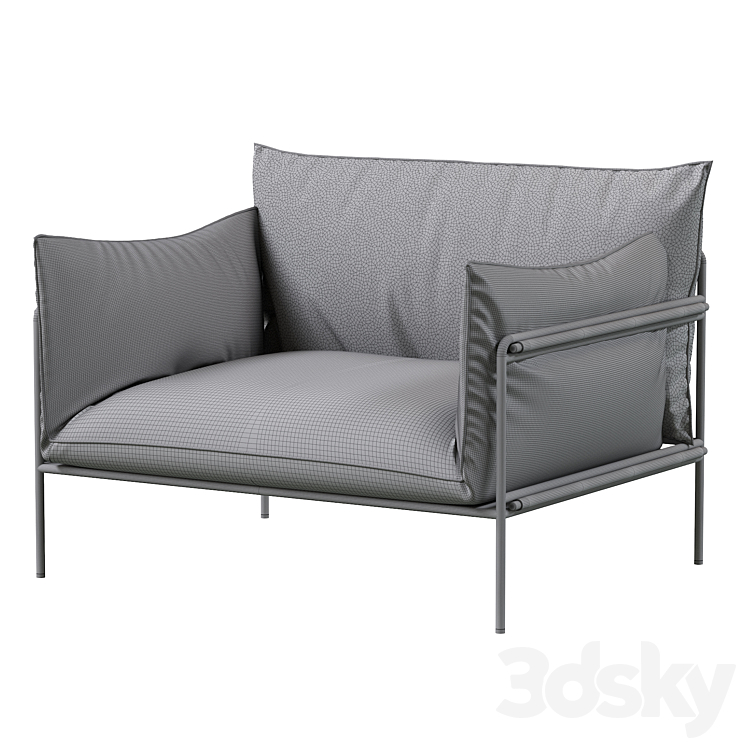 Kaba sessel Arm chair 3D model