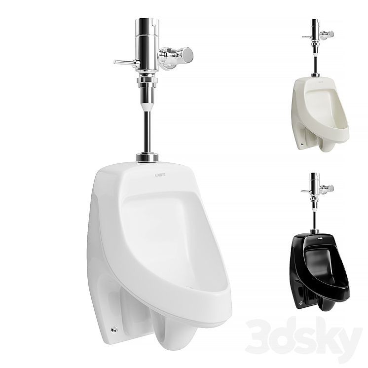 Urinal Kohler Dexter Urinal K_5016 ET Toilet and Bidet 3D model