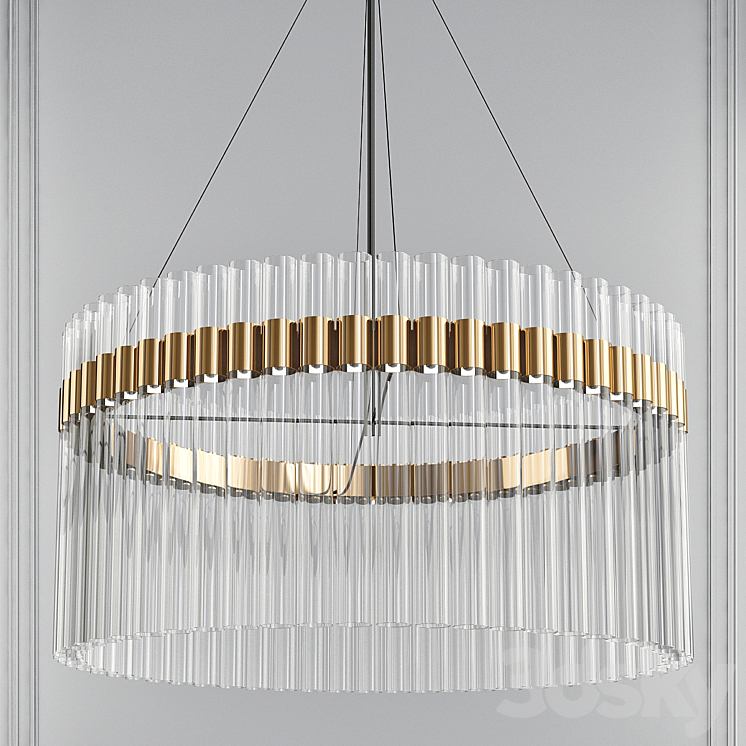ORION GLASS CRYSTAL CHANDELIER - Pendant light - 3D model