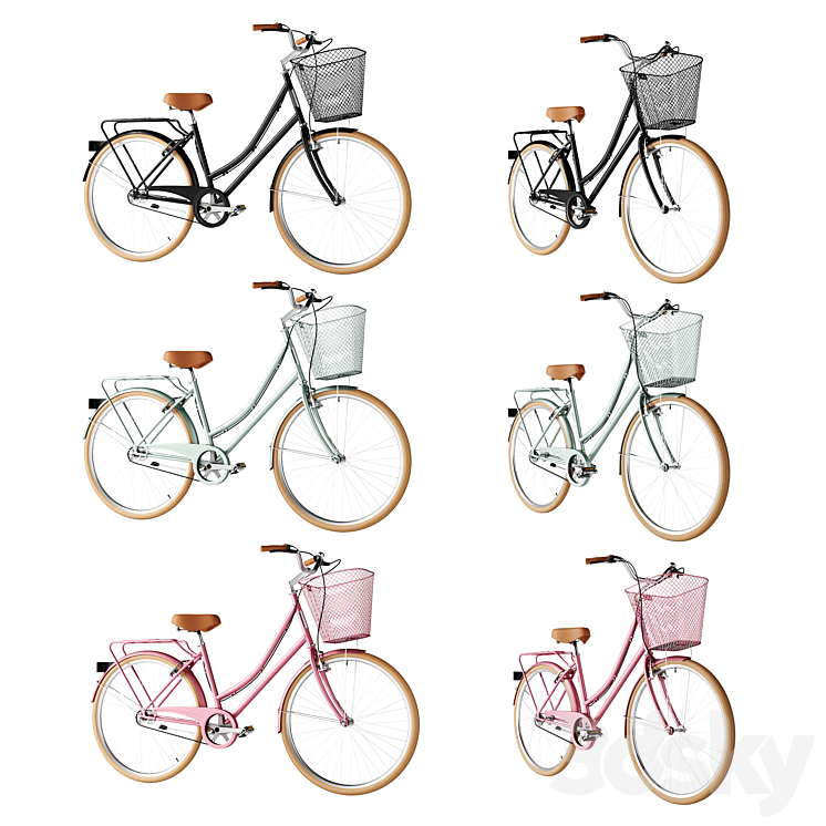 Bike Vintage Ladies Deluxe Sports 3D model