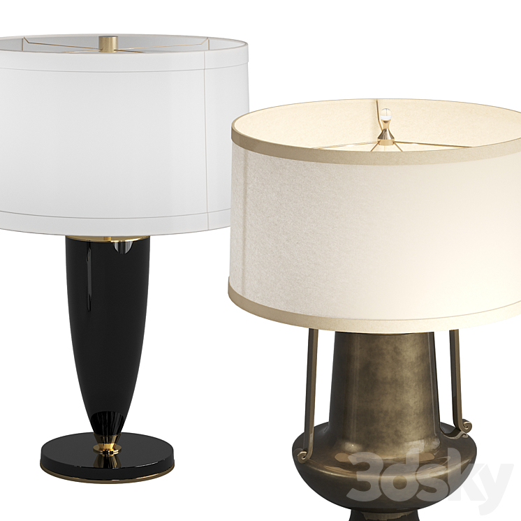 Arteriors 4 table lamps Table lamp 3D model