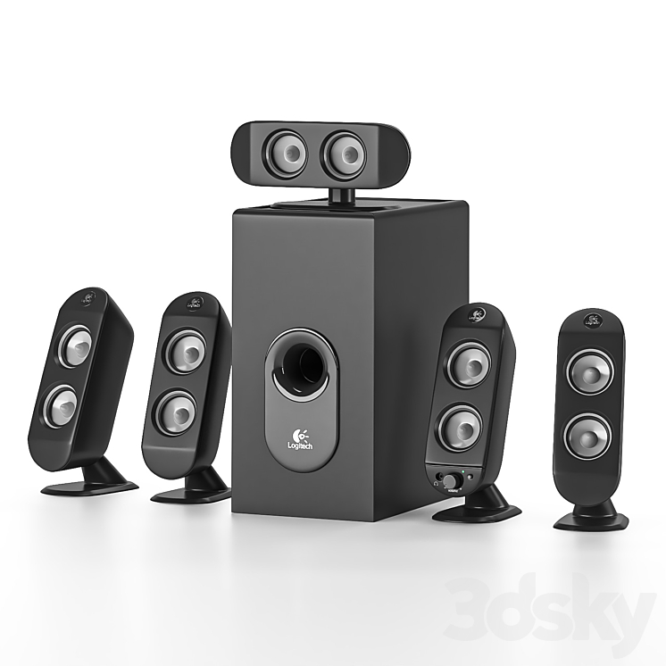 Logitech x530 Audio tech 3D model