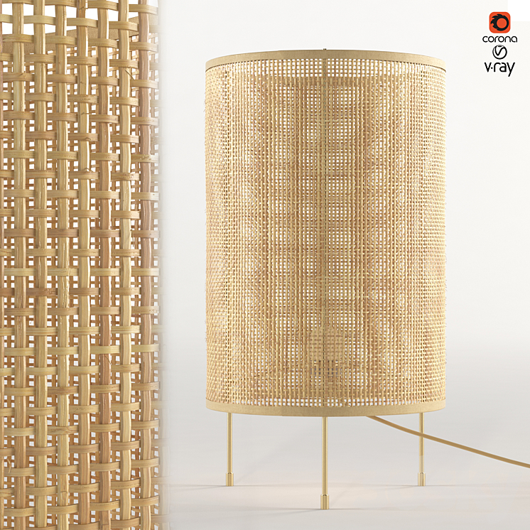 Zara home outlet rattan lamp