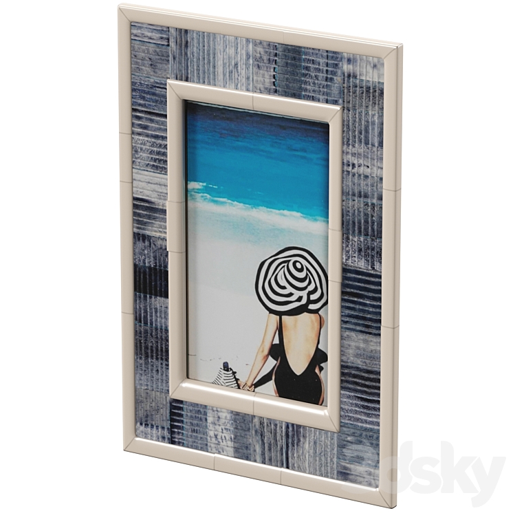 Carved bone picture frame Frame 3D model