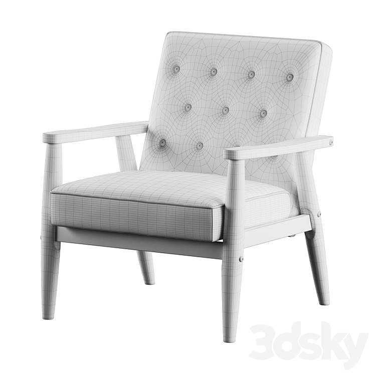 Troubadour natural 2025 wood frame chair