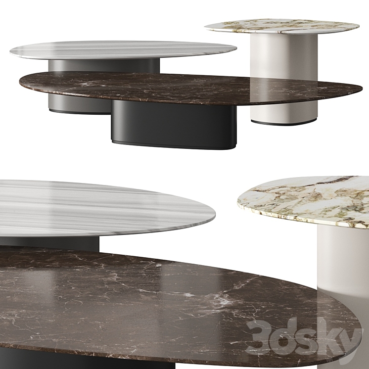 Giorgetti Galet Coffee Tables - Table - 3D model