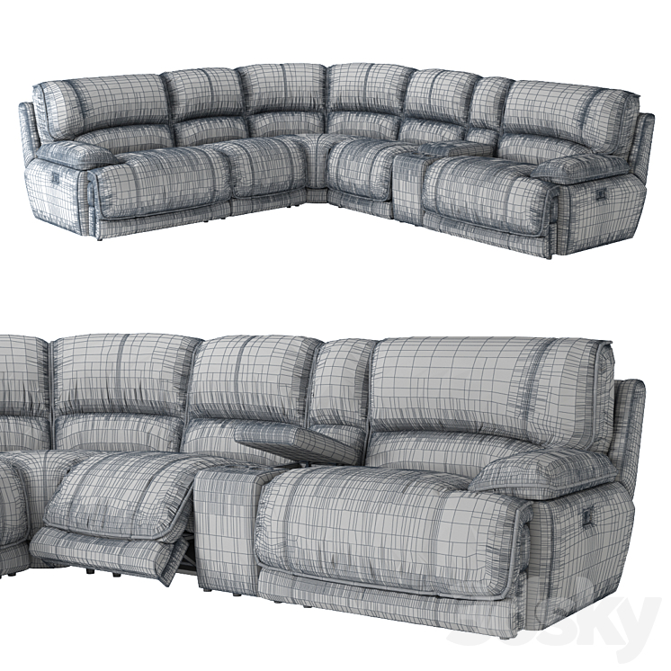 Mario cheap reclining sectional