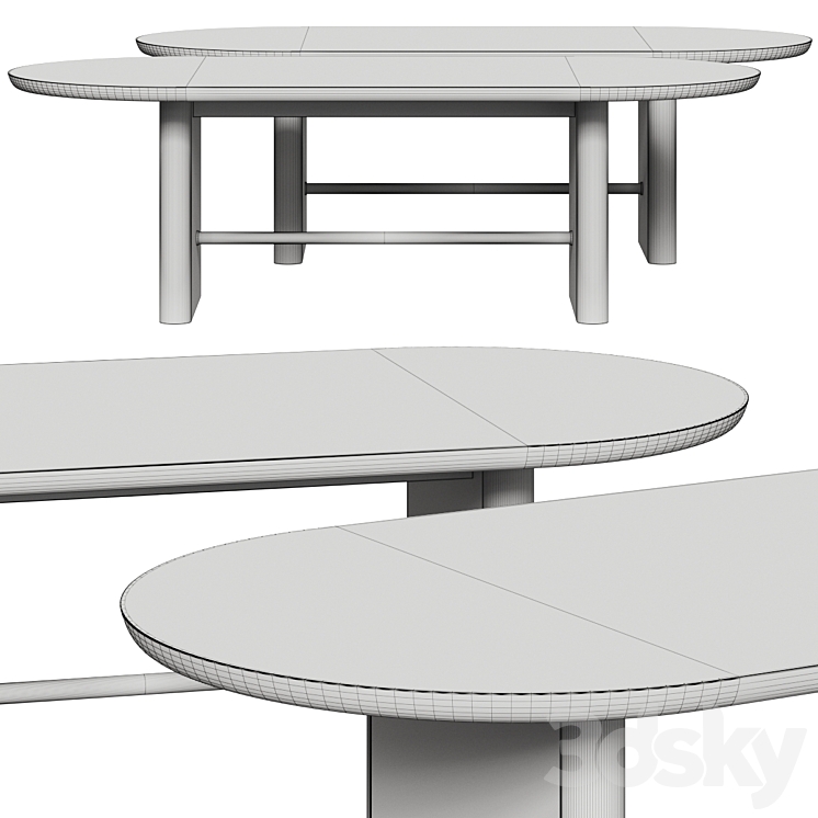 Oli oval dining shop table