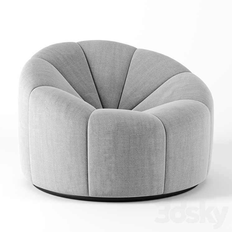 Alpha Club Chair by Pierre Paulin Arm chair 3D model