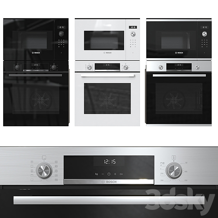 Bosch ovens and microwaves - Kitchen appliance - 3D model