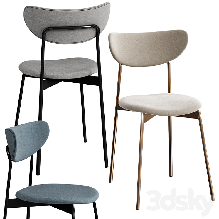 West elm Mid Century Modern Petal Upholstered Dining Chair Chair