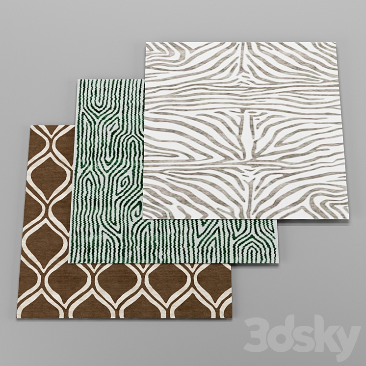 Curves Carpets Carpets 3D model