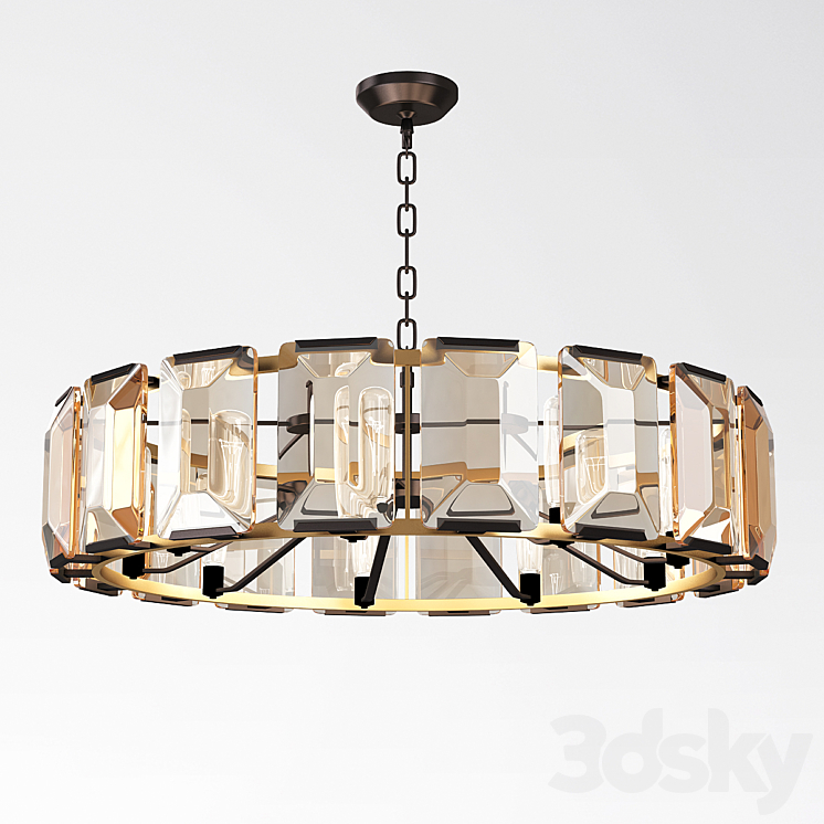 Harlow crystal round chandelier sale