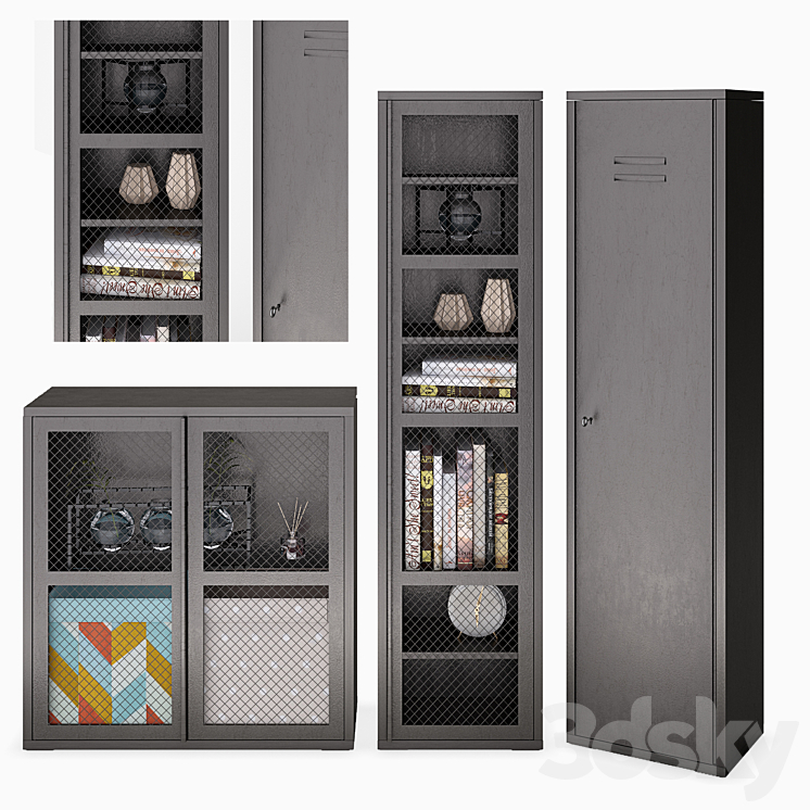 Ikea ivar cabinet metal sale